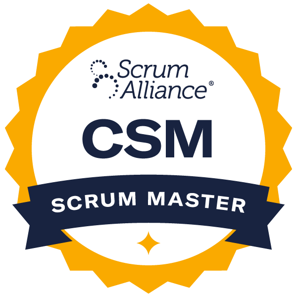 Scrum Alliance Certified ScrumMaster badge